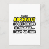 Carte Postale Miracles et archivistes ... Drôle (Devant)