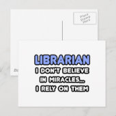 Carte Postale Miracles et bibliothèques (Devant / Derrière)