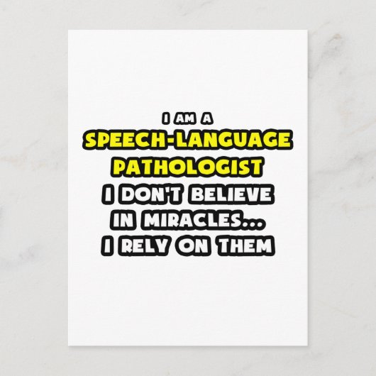 Carte Postale Miracles et orthophonistes (Devant)