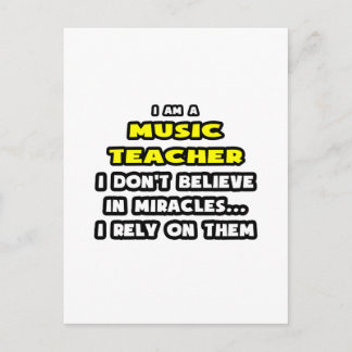 Carte Postale Miracles et professeurs de musique ... Drôle