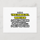 Carte Postale Miracles et rédacteurs techniques ... Drôle (Devant)