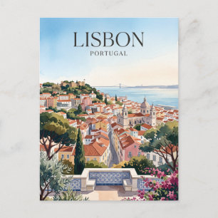 Carte Postale Miradouro da Senhora do Monte Lisbonne Portugal