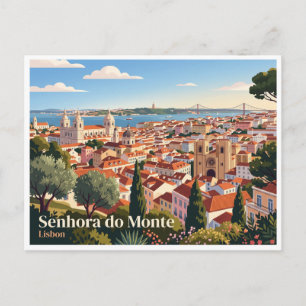 Carte Postale Miradouro da Senhora do Monte Lisbonne Portugal