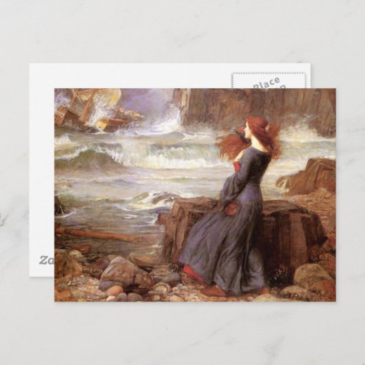 Carte Postale Miranda - La tempête (Devant / Derrière)