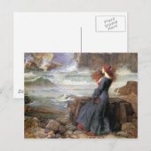 Carte Postale Miranda - Le Tempest - John William Waterhouse (Devant / Derrière)