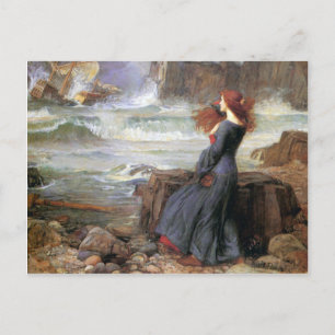 Carte Postale Miranda - Le Tempest - John William Waterhouse