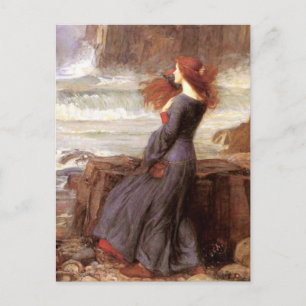 Carte Postale Miranda The Tempest par John William Waterhouse