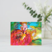 Carte Postale MIRANDOLINA, Masque de Carnaval vénitien (Debout devant)