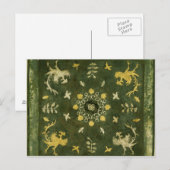 Carte Postale Miroir, bronze avec dos laqué (Devant / Derrière)