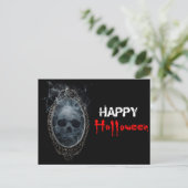 Carte Postale Miroir de fantôme effrayant Halloween (Debout devant)