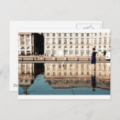 Carte Postale Miroir d'eau à Bordeaux (Devant / Derrière)