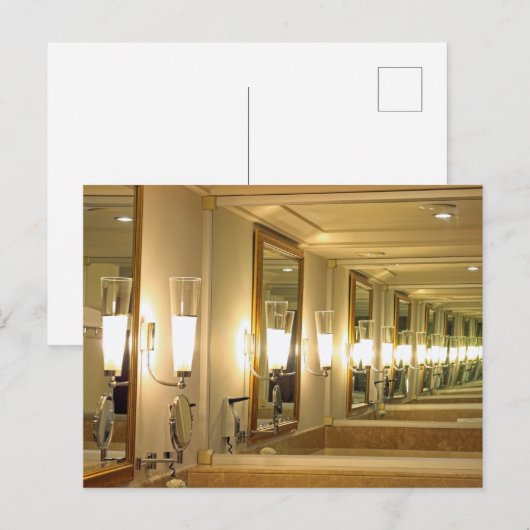 Carte Postale Miroir d'infini (Devant / Derrière)