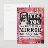 Carte Postale Miroir - Drôle de publicité vintage (Devant / Derrière)