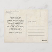 Carte Postale Miroir gothique Skeletons Éffrayants Halloween Inv (Dos)