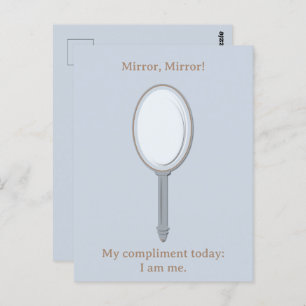 Carte Postale Miroir photo Inspirationnel customisé