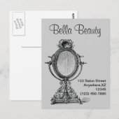 Carte Postale Miroir vintage (Devant / Derrière)