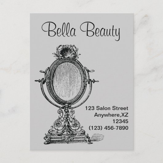 Carte Postale Miroir vintage (Devant)