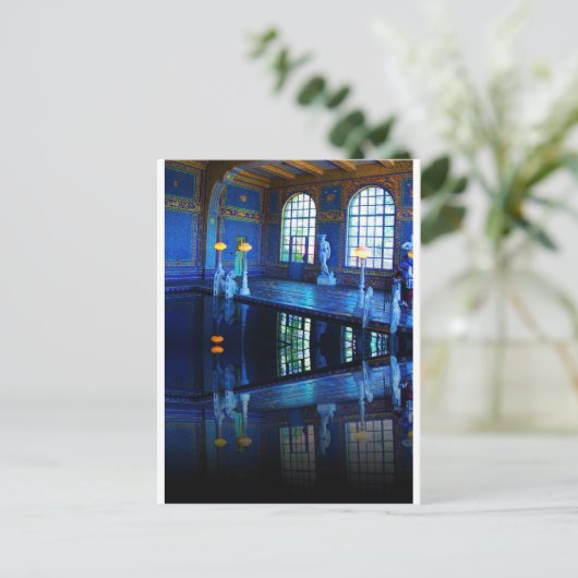 Carte Postale Mirror Image Hearst Castle Piscine intérieure (Debout devant)