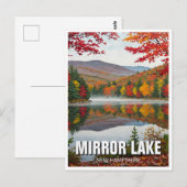 Carte Postale Mirror Lake New Hampshire Travel (Devant / Derrière)