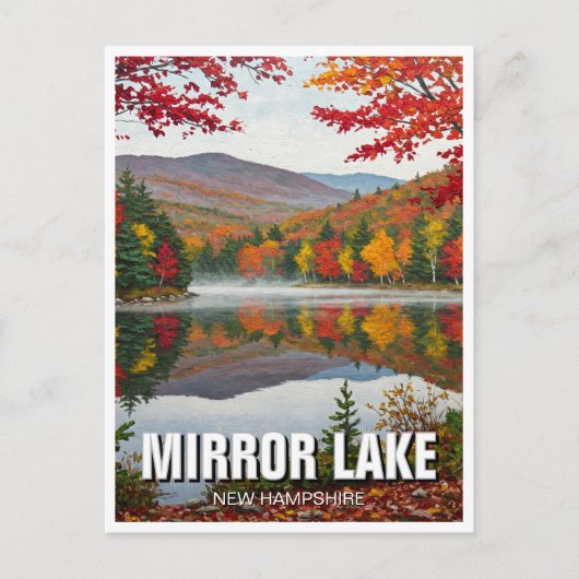 Carte Postale Mirror Lake New Hampshire Travel (Devant)
