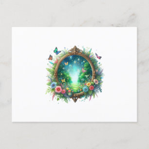 Carte Postale mirror magical letter