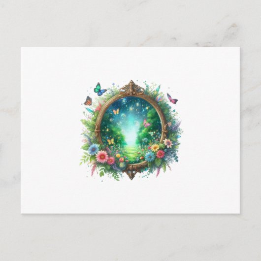 Carte Postale mirror magical letter (Devant)