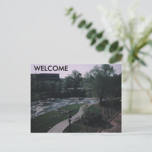 Carte Postale misc, BIENVENUE (Debout devant)