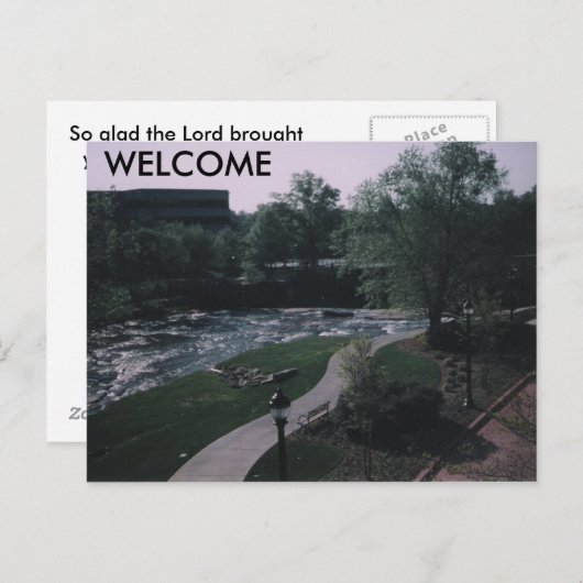 Carte Postale misc, BIENVENUE (Devant / Derrière)