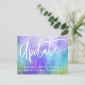 Carte Postale Mise à jour du Mariage différé de l'aquarelle mult (Debout devant)