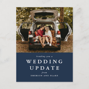Carte Postale mise à jour du mariage modifier la date photo de l