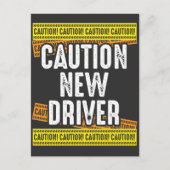 Carte Postale Mise en garde Nouveau conducteur Conduite nouvelle (Devant)