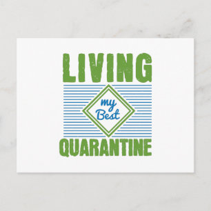 Carte Postale Mise en quarantaine Conception de sensibilisation 
