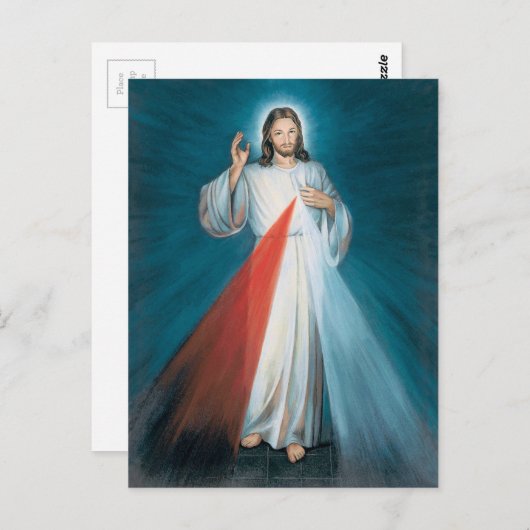 Carte Postale miséricorde divine (Devant / Derrière)