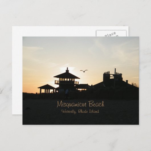 Carte postale Misquamicut Beach (Devant / Derrière)