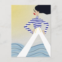 Miss Captain Marin Mode Illustration d'Art