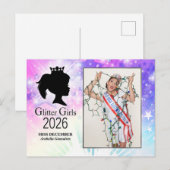 Carte Postale Miss décembre 2026 (Devant / Derrière)