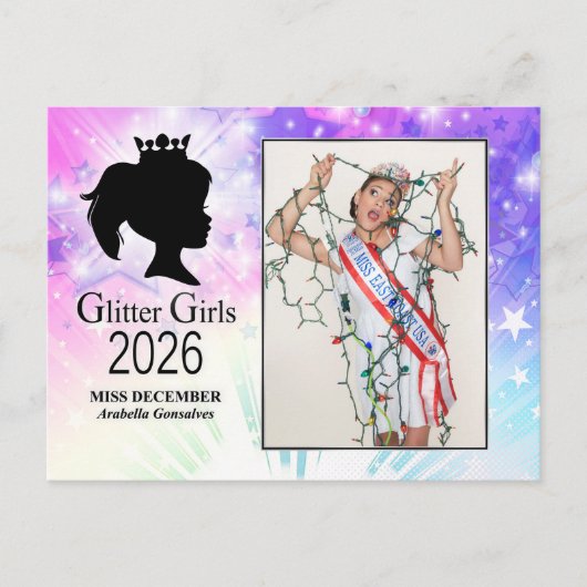 Carte Postale Miss décembre 2026 (Devant)