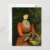 Carte Postale Miss Eveleen Tennant par John Everett Millais (Devant / Derrière)