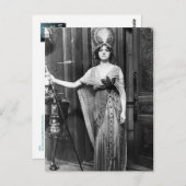 Carte Postale Miss Gladys Cooper [1888-1971] en robe fantaisie (Devant / Derrière)
