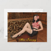 Carte postale Miss Janvier (Devant / Derrière)