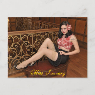 Carte postale Miss Janvier