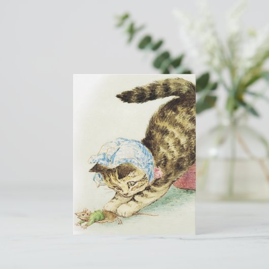 Carte Postale “Miss Moppet Chases a Mouse” by Beatrix Potter (Debout devant)