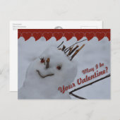 Carte postale Miss Snowman CC0378 Valentine (Devant / Derrière)