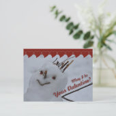 Carte postale Miss Snowman CC0378 Valentine (Debout devant)