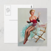 Carte Postale Miss Sylvania Pin-Up Girl (Devant / Derrière)