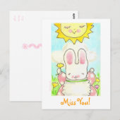 Carte Postale Miss You ! (Devant / Derrière)