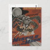 Carte Postale Missile à la Lune (Devant / Derrière)