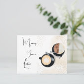 Carte Postale Missing You A Latte (Debout devant)