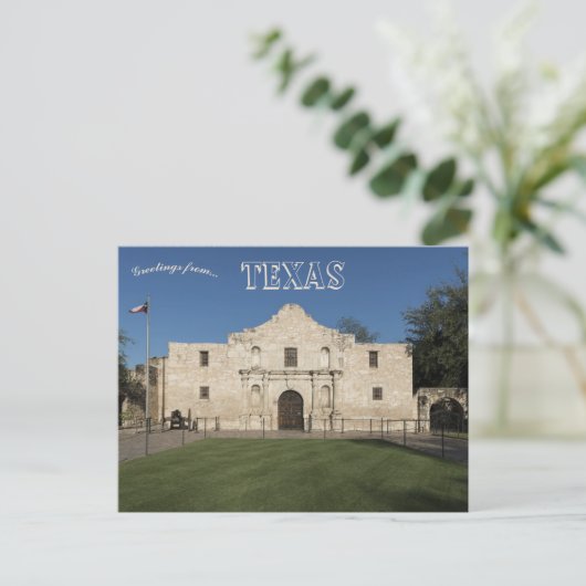 Carte Postale Mission Alamo à San Antonio Texas (Debout devant)