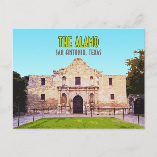 Carte Postale Mission Alamo San Antonio Texas (Devant)